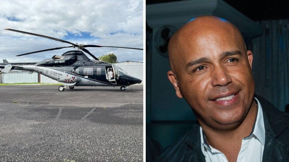 Helicóptero ligado à empresa de Neymar some em Santa Catarina
