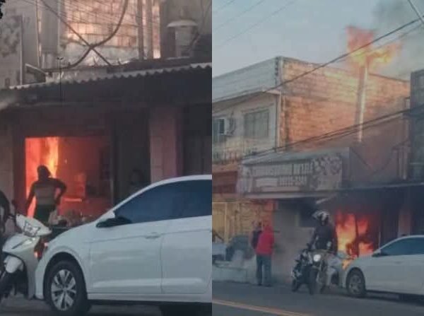 Fogo destrói churrascaria na zona Sul de Manaus