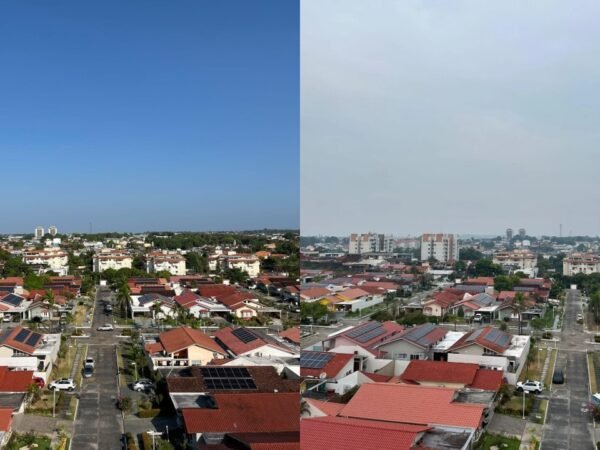 Fumaça toma conta de Manaus e qualidade do ar atinge nível péssimo