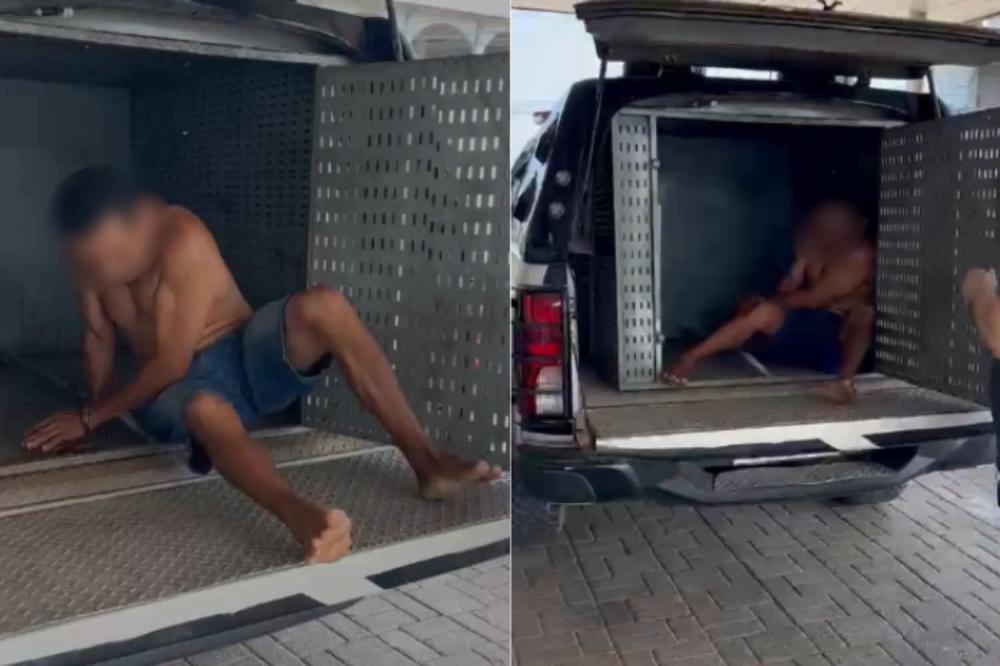 Homem preso em flagrante por espancar cachorro no interior do Amazonas