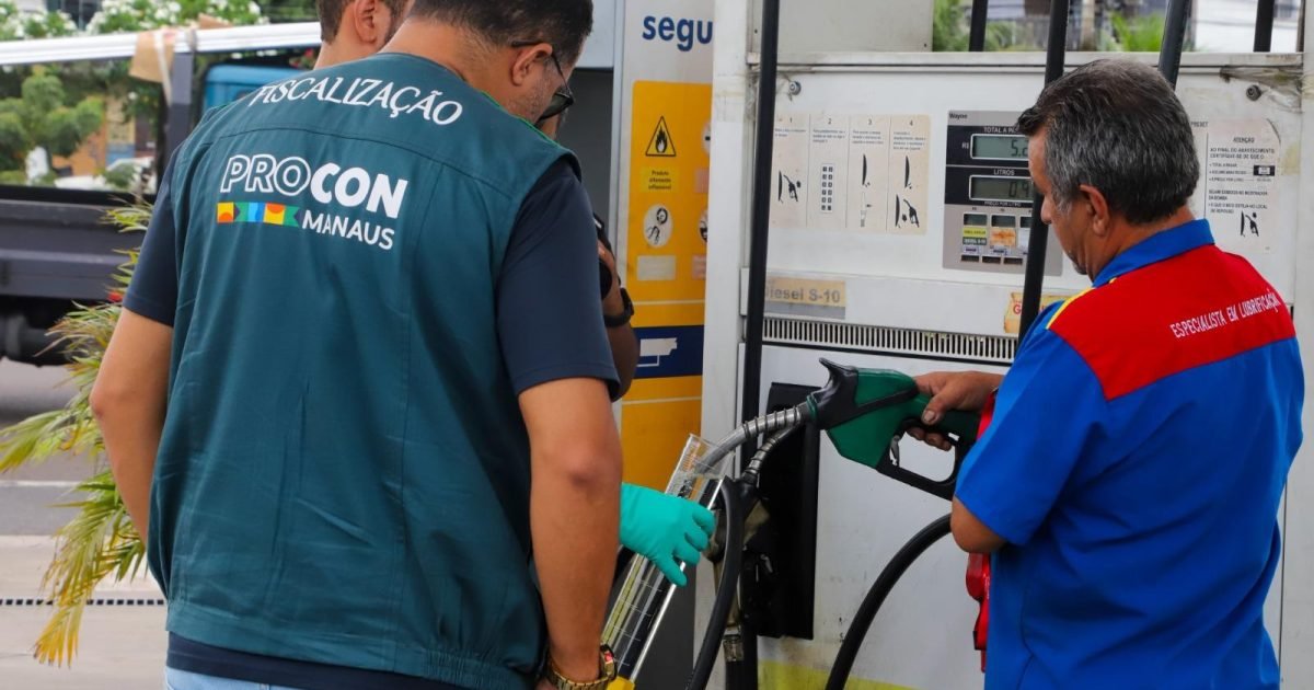Procon aponta alta de trinta centavos no menor preço da gasolina em Manaus