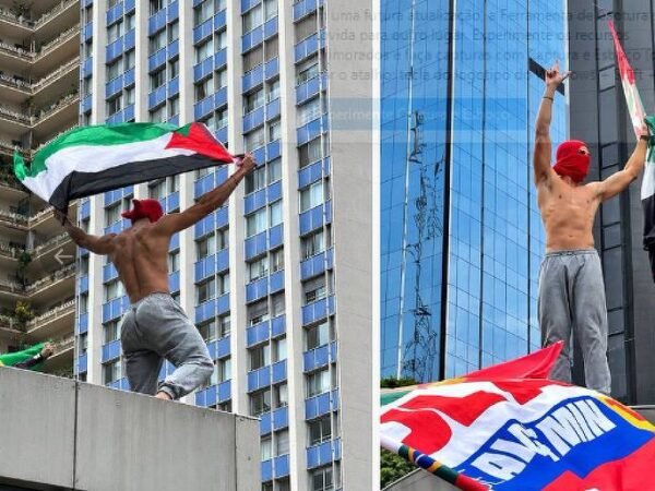Manifestante sem camisa na avenida Paulista vira fenômeno global na web