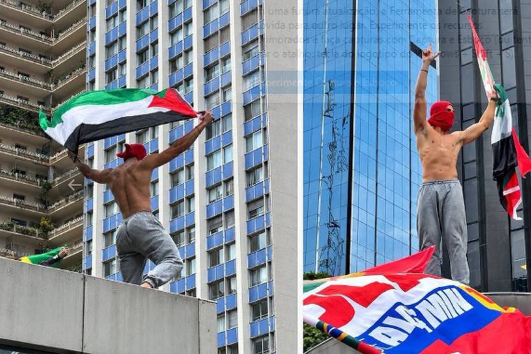 Manifestante sem camisa na avenida Paulista vira fenômeno global na web