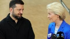 Zelensky agradece apoio da União Europeia em meio a atritos com os Estados Unidos