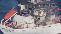 Oito tripulantes desaparecem após navio sofrer ataque de drones no Mar Negro