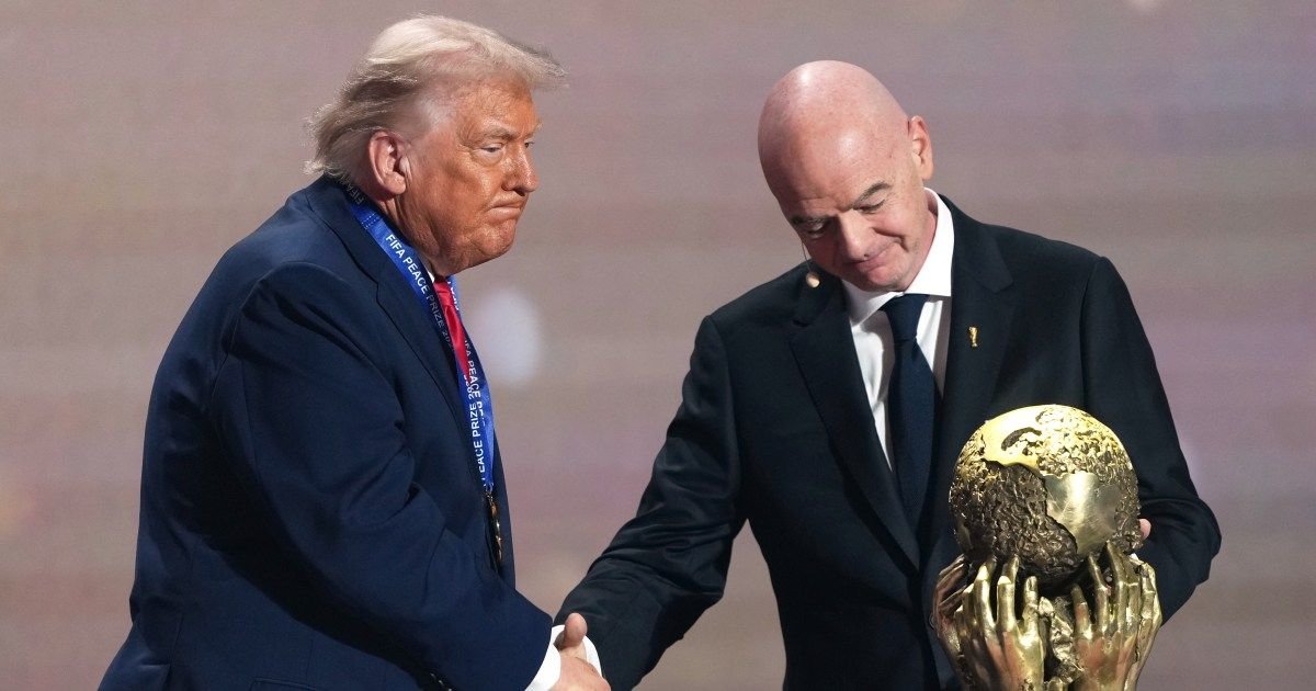 Premiação de paz da FIFA concedida a Donald Trump pode ser cancelada