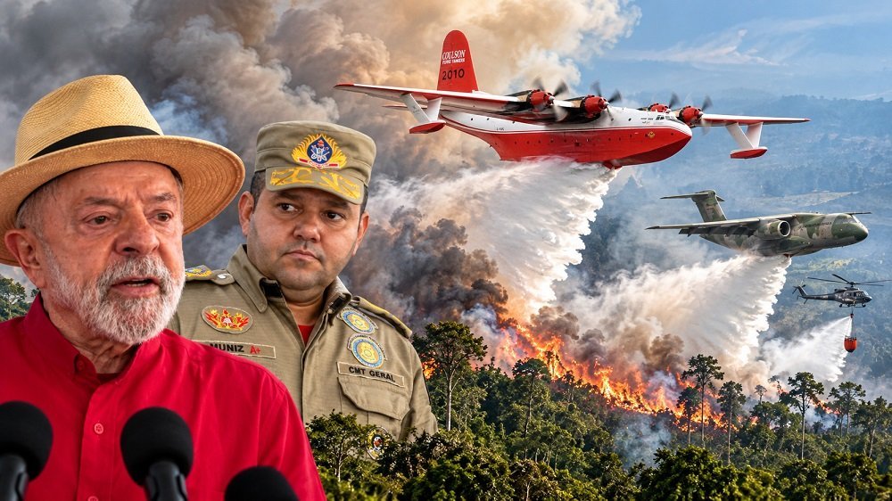 Lula envia aeronaves e brigadistas para combater incêndios no Amazonas
