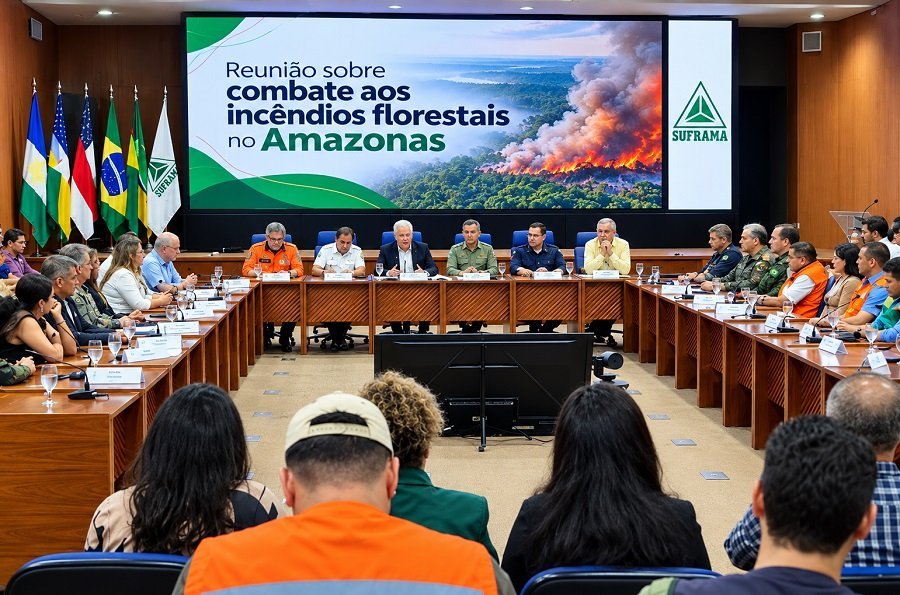 Governo Federal realiza reunião de emergência na Suframa em Manaus