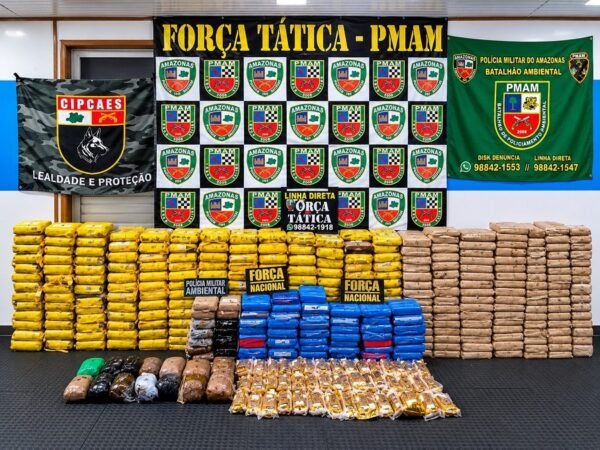 Homem é preso com quase 600 kg de drogas no interior do Amazonas