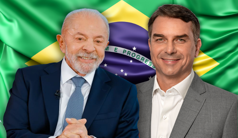 Pesquisa aponta empate técnico entre Lula e Flávio Bolsonaro