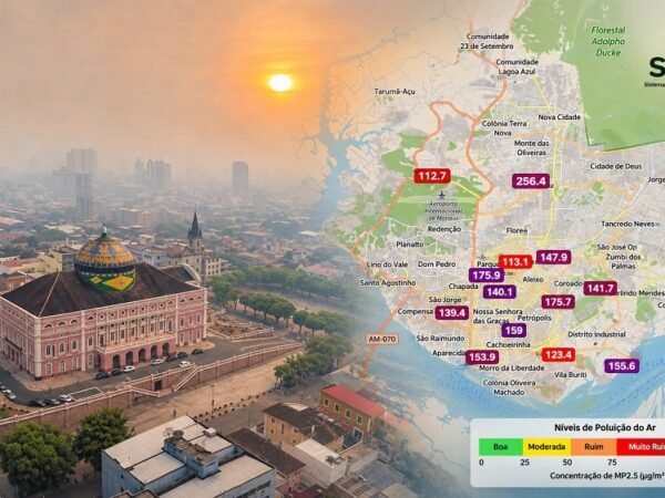 Manaus registra qualidade do ar muito ruim e péssima em vários bairros