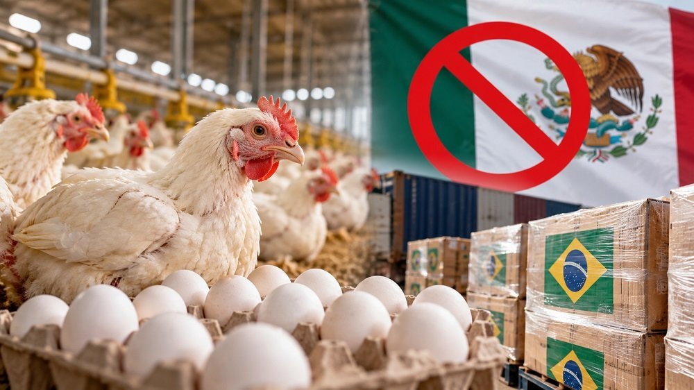 México proíbe compra de frango e ovos do Brasil por causa de doença
