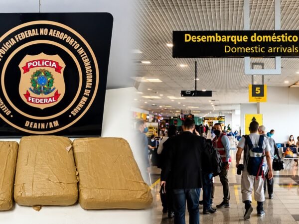 Passageira é presa com maconha amarrada à perna no aeroporto de Manaus