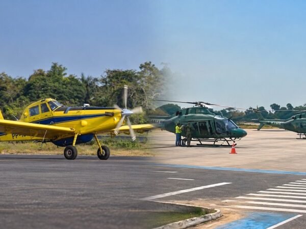 Seis aeronaves federais chegam a Manaus para combater queimadas