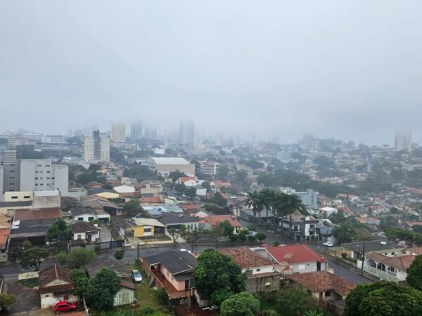 Apucarana tem previsão de chuva e máxima de 26°C nesta sexta