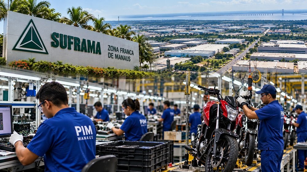 Polo Industrial de Manaus fatura R$ 165 bilhões e emprega 135 mil em 2026