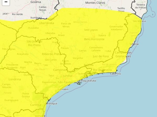 Inmet emite alerta de tempestade com granizo para o RJ e mais sete estados