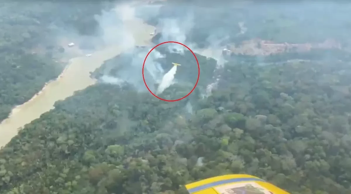 Ações federais contra queimadas no AM somam 67 horas de voo
