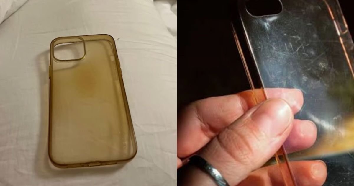 Descubra por que a capinha transparente do celular amarela