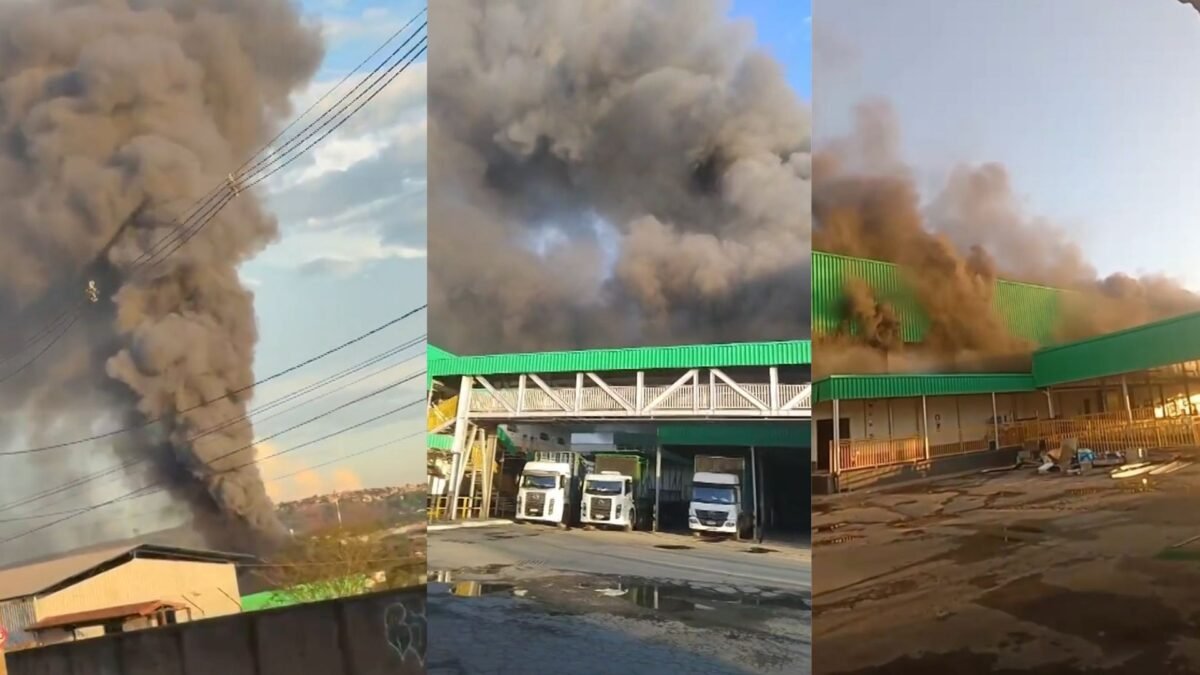 Fogo destrói fábrica de alimentos em Sete Lagoas