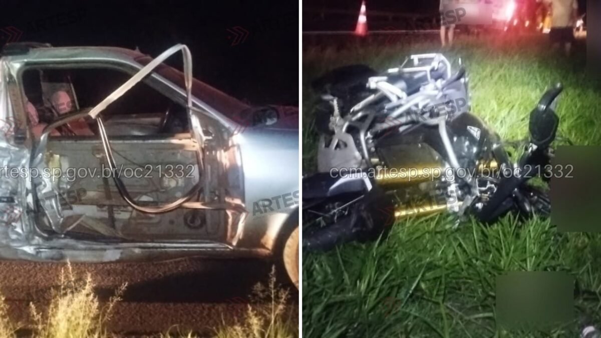 Motociclista morre após colisão com carro em rodovia de Jaú