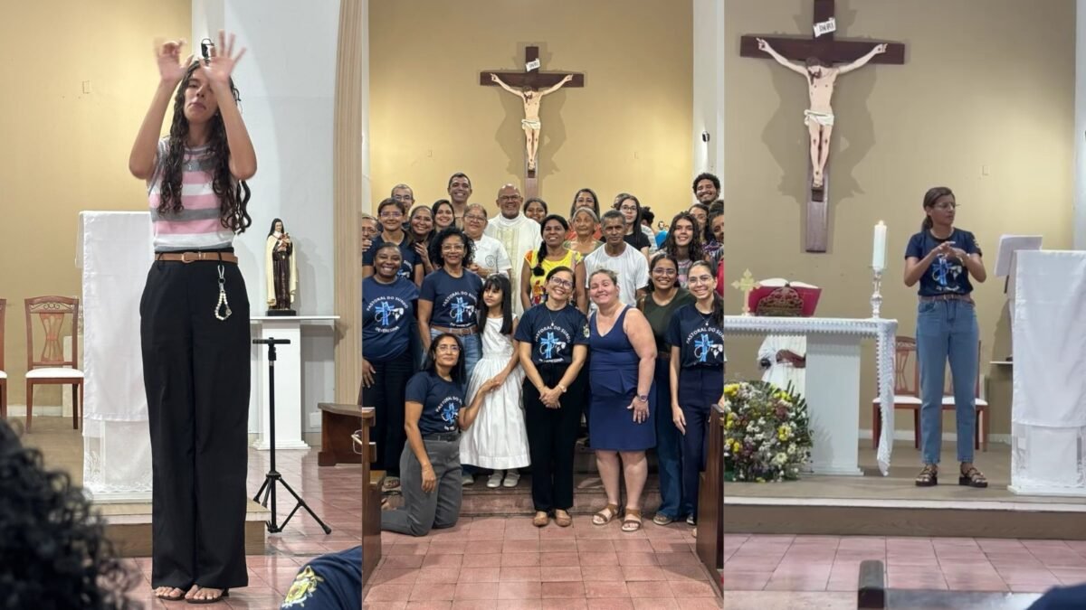 Jovem inspira pastoral que realiza missas em Libras em Teresina