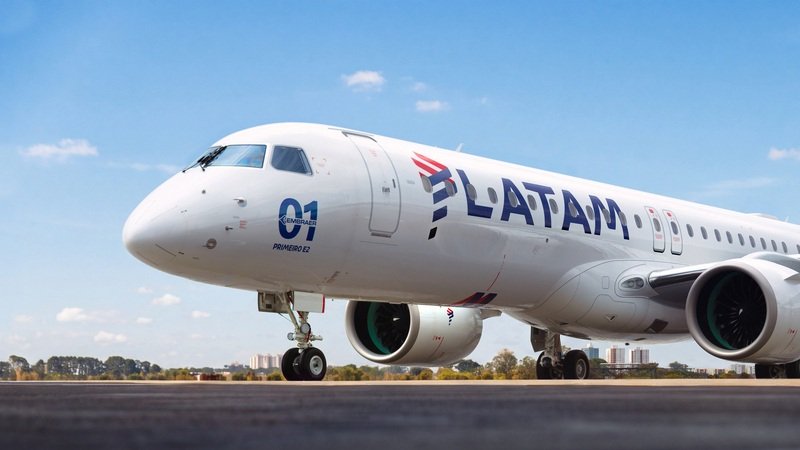 LATAM amplia voos regionais com jatos Embraer no Norte