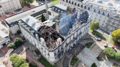 Suspeito de incêndio em prefeitura histórica é preso na França