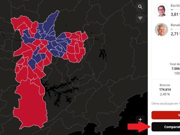 Veja o resultado do 1 turno em Manaus por seção eleitoral no mapa