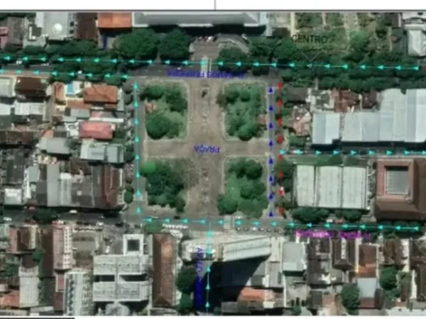 Rua do Congresso tem sentido invertido para teste no Centro