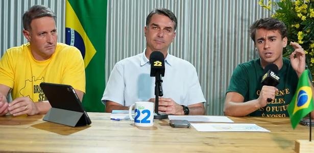 Flávio Bolsonaro foca na maioridade penal e ignora escala 6×1 em live