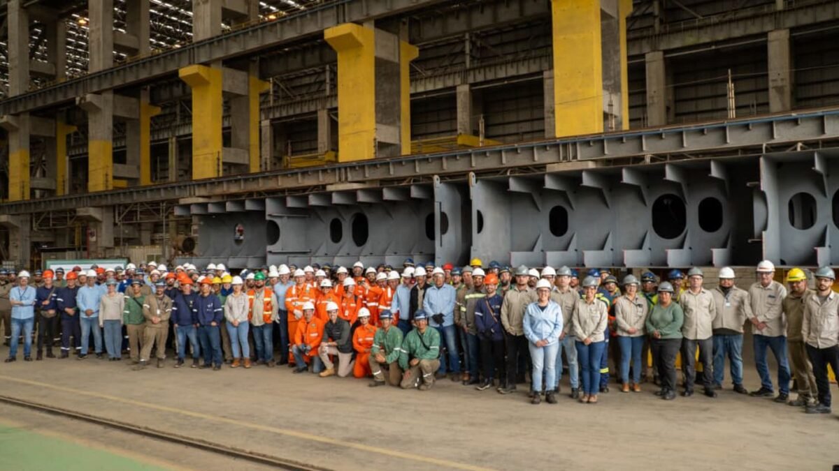Estaleiro gaúcho inicia fabricação de navios para a Transpetro